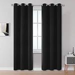 DUALIFE Black Out Doorway Curtains 