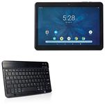 Keyboard for ONN Tablet (10.1 in) (Keyboard by BoxWave) - SlimKeys Bluetooth Keyboard, Portable Keyboard with Integrated Commands for ONN Tablet (10.1 in) - Jet Black