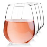 Luigi Bormioli Crescendo Crescendo 23.25 Ounce Stemless Wine Glasses, Set of 4, Crystal Son-hyx Glass, Made in Italy.