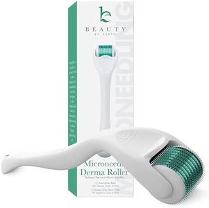 Derma Roller Microneedling Roller - Titanium 0.25mm Micro Needler for Face, Gently Exfoliates, Microneedle Tool for Beard, Scalp & Hair, Skincare Tools for Face