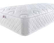 Aspire Beds Cirrus White 3 Sleep Comfort Layers & AC Aspire-Cool Touch Sleep Surface Hybrid Bonnell 500 Sprung & Memory Foam Premium Economy Mattress, 4ft Small Double (4ft x 6ft3)