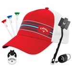 Callaway Unisex Adult Red Golf Hat Gift Set, Red, One Size US