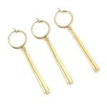 GT Gala Time One Piece Merchandise Rororonoa Zorro Earrings for Anime Character Golden Cosplay Ear Accessories Stainless Steel For Unisex Child