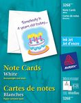 Avery Note Cards for Inkjet Printers, 4-1/4" x 5-1/2", White, Uncoated, 30 Cards and envelopes (3268)