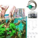 Negative Pressure Fish Tank kit - 0.8 Galllon DIY Top Off Fish Tank,Aquarium Decoration for Betta and Other Small Fish,Suitable for Maximum Tank Thickness: ≤0.7 inches
