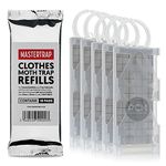 Mastertrap 5 Pheromone Moth Traps with 10 Refill Pads for Clothes Moths