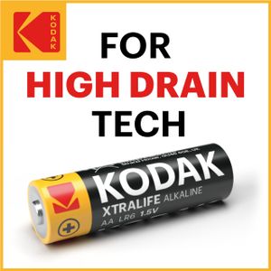 Kodak Xtralife AA Batteries 60-Pack – Long-Lasting Alkaline