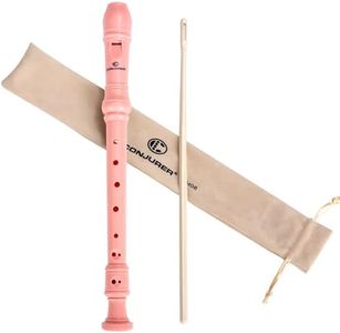 CONJURER Flûte à bec Soprano Instrument pour les Enfants et Étudiant - allemand Doigté 8 Trou de la Flûte ABS Descant enregistrement pour les Débutants avec Tige de Nettoyage et le Sac