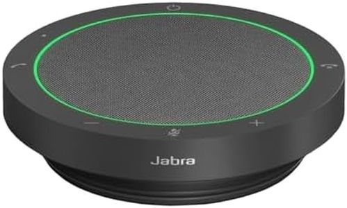 Jabra Speak2 40 Wired Speaker Phone - Duplex Audio - Noise Cancelling - UC Cert - IP64 Rated - USB C/A - Voice Normalization - Beamforming Microphones Filter Background Noise - 50mm Speaker