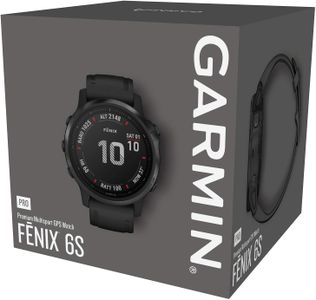 Garmin Fenix 6X Pro Multisport GPS Watch – Mapping, Music, Black Band