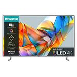 Hisense 65 Inch ULED Mini-LED TV 65U6KQTUK - Quantum Dot Colour, Dolby Vision IQ, VIDAA Smart TV, and Youtube, Freeview Play, Netflix and Disney+ (2023 Model)