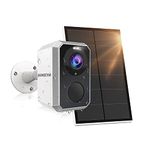 BEENOCAM 2K Solar Security Cameras Wireless Battery Powered Surveillance Camera for Home Security, WiFi Camera with Spotlight Siren, Motion Detection, Color Night Vision,2-Way Audio, (D5)