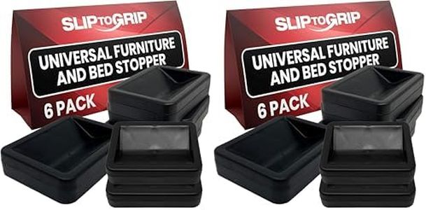 SlipToGrip Universal Bed and Furniture Stopper - Premium Casters That Stops Furniture and Bed Wheel - Fits All Wheel - Made of Durable Material