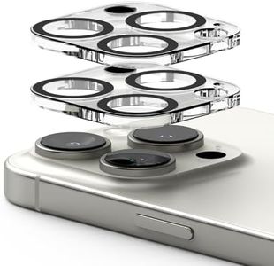 Ringke Camera Protector Glass [2 Pack] Compatible with iPhone 16 Pro Max, iPhone 16 Pro Hard Tempered Glass Camera Lens Screen Protector
