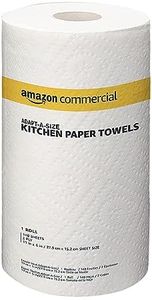 AmazonCommercial 2-Ply White Adapt-a-Size Kitchen Paper Towels, Rolls Individually Wrapped, FSC Certified, 4200 Sheets,140 Count (Pack of 30)