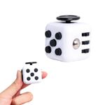 Fidget Cube,Fidget Toy Cube,Magic Cube Stress and Anxiety Relief Toys, Fidgets Toy Cube Relaxing Hand-Held for Adults, Killing Time Cool Fidget Block (White)