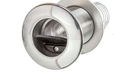 Attwood 66553-3 Boat Self-Bailing Cockpit Barbed Stainless Steel 1 ½-Inch Scupper Valve