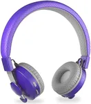 LilGadgets Untangled Pro On-Ear Wireless Kids Headphones for School, Microphone, Volume Limited, SharePort Technology, SoftTouch Padding, Purple