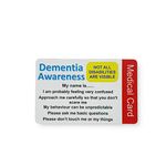 Dementia Medical Card ICE Emergency Contacts Fully Printed Medical Alert