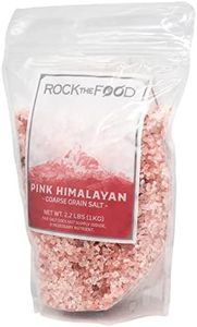 Rock The Food | Pink Himalayan Salt Bulk, 2.2 lb Coarse Grain | For Table Salt in Grinders or Spice Jars | Bath Salt | Gourmet Pure Crystal | 100% Natural & Kosher Certified