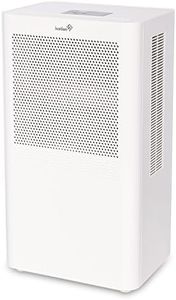 Ivation Small-Area Compact Dehumidifier With Continuous Drain Hose for Smaller Spaces, Attic and Closets- Thermo-Electric Technology, Small In Size, Quiet Operation - Removes 70oz of Water Per Day