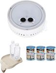Intex Multi-Colored LED Spa Light and Cup Holder & Type S1 Pool Filters (3 Pack)