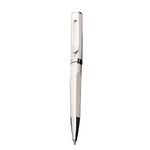 Adalrich White Metal ballpen | Ivory shining finish | Ideal for Gifting | Shining silver tone Appointments | Twist mechanism | Single Pen Gift Box | Metal jotter refill