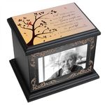 Cremation Urns for Human Ashes Adult Male or Female, Funeral Memorial Urns for Ashes with Photo Frame, Wooden Urns Box and Casket for Men Women, Burial Urn for Adults Up to 200 IBS