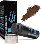 Hair Building Fibers, Professional Quality Fibre Hair Powder Spray Hair Fibres Medium Brown Hair Loss Concealer for Men and Women for Bald Spots & Thinning Hair (Medium Brown)