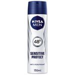 Nivea Men AntiPerspirant Spray Sensitive Protect 48 Hours Deodorant, 150 ml