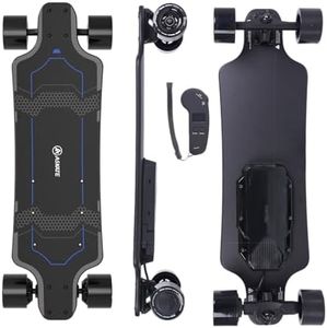 Askate A1 Electric Skateboard with Remote, Range Up to 17 Miles, 8 Ply Canadian Maple, Smooth Breaking Controller, Suitable for Younger Beginners