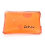 Pack of 5 GelHeat Instant Hand Warmers - Reusable Gel Click Heat Pads (Orange)