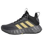 adidas Ownthegame 2.0 Sneaker, Grey Five/Matte Gold/core Black, 5.5 UK