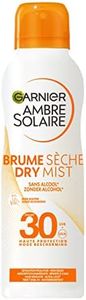 GARNIER Ambre Solaire - Brume Sèche - Protection Solaire Aérosol - FPS 30 - Protège des UVA & UVB - Effet Peau Nue - Résiste à L'eau - Sans Alcool - Peaux Claires - 200 ml