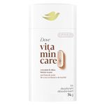 Dove Vitamin Care+ Deodorant Stick Aluminum-Free Deodorant for Women Coconut & Shea Butter Scent 72H Breathable Odour Protection with Vitamin B3+E 74 g