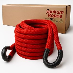 Yankum Ropes,Kinetic Recovery Rope Made in The USA, 7/8 x 30 Tow Rope for Truck Heavy Duty, Kinetic Tow Rope and Kits, Recovery Straps for Truck,Heavy Duty Kinetic Recovery Strap kit