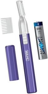 Wahl Clean & Confident Female Battery Pen Trimmer with Rinseable Blades for Eyebrows, Facial Hair, & Light Grooming- Hygienic Grooming & Easy Cleaning with Battery Included - Model 5640-100