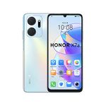 HONOR X7a Mobile Phone Unlocked, 6.74-Inch 90Hz Fullview Display, 50MP Quad Camera with 5330 mAh Battery, 4 GB+128 GB, Android 12 Titanium Silver