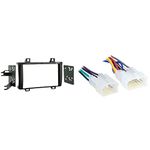 Metra 95-8224 Double DIN Installation Dash Kit + Metra 70-1761 Radio Wiring Harness for Toyota Matrix, Pontiac Vibe, and Select Toyota/Scion Vehicles