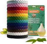 Mosquito Repellent Bracelet 12 Pcs, Adjustable Leather Band, Deet Free Travel Essentials, Insect Repellent Bracelet - 350 Hours Mosquito Repellent, Natural Anti-Mosquito Suitable for All Ages.