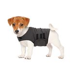 KELIVOL Anxiety Coat for Dog, Anxiety Relief Jacket, Calming Light Weight Wrap Vest, Used to Keep Comfort for Dogs afraid of Fireworks/Thunder Storm. (XS,Dark Grey)