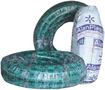 ALANPLAST Extra Heavy Duty PVC Suction Hose Pipe -Multipurpose Water Suction Pipe for Agriculture, Gardening, Pool Maintenance, Vacuuming - Durable Grey Design (15 Meters, 1 Inch (25MM))