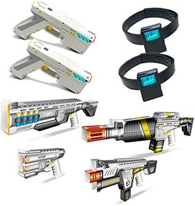 Evolver Laser Tag Gun with Headset Sensors | 2 Player Set | Backyard Royale Bundle | Swap Skins to Transform Your Blaster | The Only Swappable Skin Laser Tag System | Brought to You by Swaptx