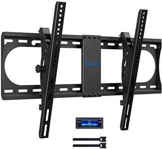 TV Wall Mount Bracket, Tilt TV Mount for Most 37-70 Inches TVs, Universal Tilting Wall Mount TV Bracket with Loading 132lbs & Max VESA 600x400mm, Fits 16" 18" 24" Studs