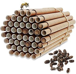 Bright Creations Mason Bee Nesting Tubes Refills (8mm & 10mm, 100 Pack, 50 Each)