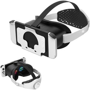 GAEKOL VR Headset with Elite Strap for Nintendo Switch & OLED, 3D VR Glasses with Adjustable Lens & Lightweight Headset Strap for Switch Labo VR, 1135299