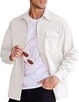 COOFANDY Men's Cotton Jacket Long S
