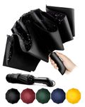 Chakipee Conlun Compact Umbrella Windproof Strong - Automatic Windproof Inverted Umbrellas for Men and Women, 210T Fabric 105cm Span, 10 Large Ribs Blue Umbrella 27 inch