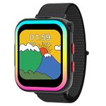 Smart Watch for Kids, 1.69 " Kids Smart Watch Boys Girls with 90° Rotating Camera & Interactive Pet, 12 Games MP3 Pedometers Flashlights Parental Control and School Model, Gift for Aged 3-12 Student