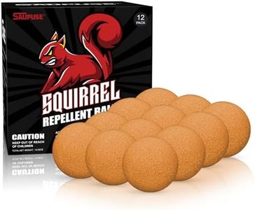 Squirrel Repellent Ball, Squirrel Repellent Outdoor for Outdoor & Indoor Use, Chipmunk Repellent, Keep Squirrels Out of Garden, Safe for Plants.Pets and Family.Squirrel Repellent Balls 12 Pack